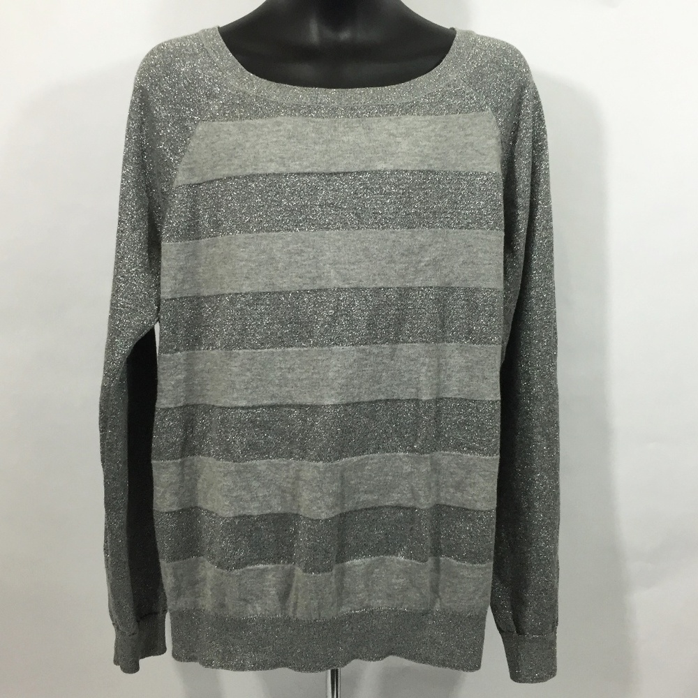a.n.a. new approach Grey Blouse Long Sleeve Size L